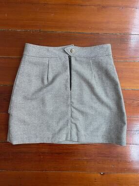 Billy Reid Italy Wool Cashmere Mini Skirt Size 10 Designer Made In Italy